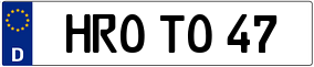 Trailer License Plate